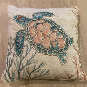 Coastal Sea Turtle pillow